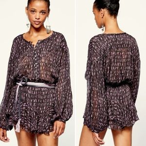 NWT Isabel Marant Etoile Sorionea Top in Faded Night Size 34